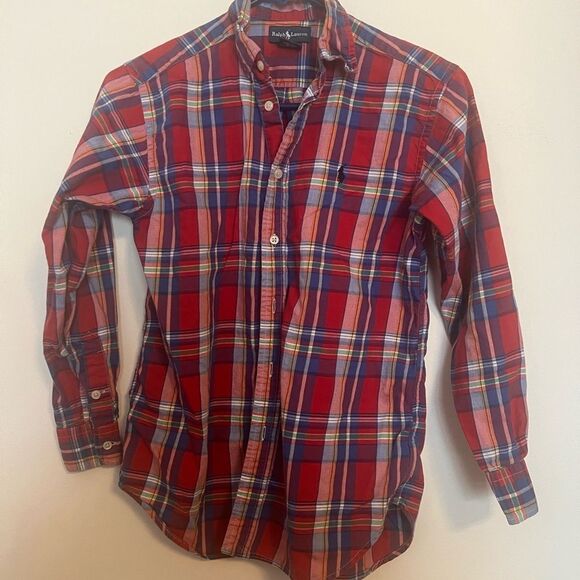 Ralph Lauren Red Plaid Shirt - Picture 1 of 3